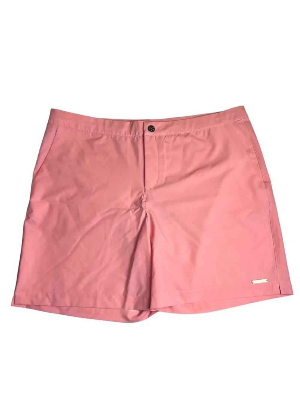 New Men's Argyle Grant pink swim trunks size 38